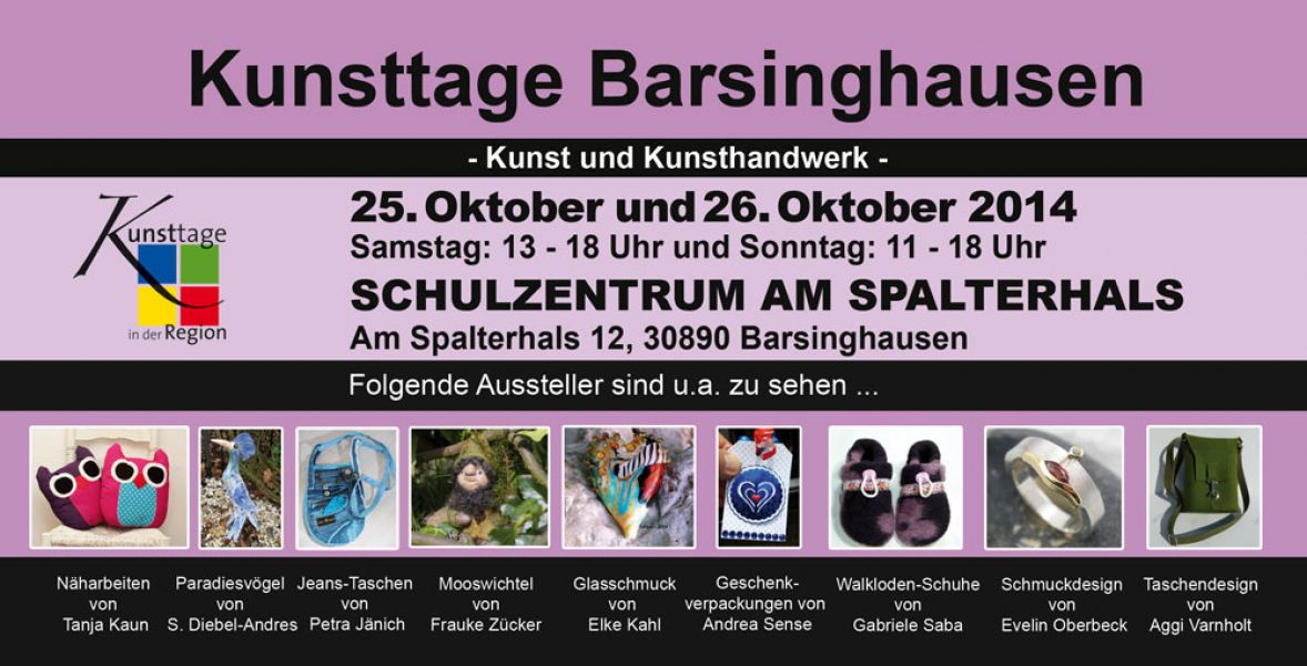 Kunsttage Barsinghausen 2014  Der Kunsthandwerkermarkt 