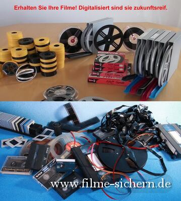 Super 8 und Normal 8 Schmalfilm Transfer