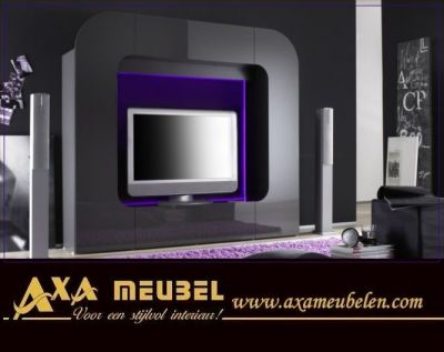 G�nstige italienische hochglanz Wohnwand AXA M�bel angebote